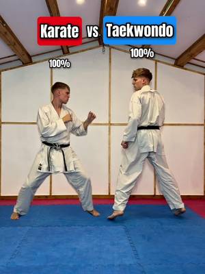 Karate vs taekwondo…