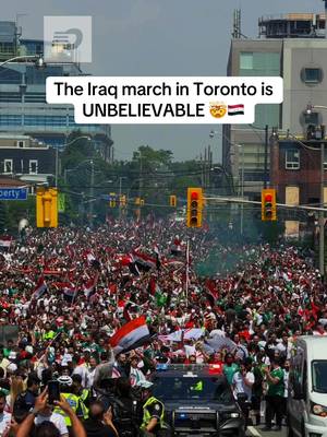 The Iraq fans SHOWED OUT in Toronto 🇮🇶🤯 WOW 🤩   #toronto #iraq #worldcup2026 #fifa #worldcup 