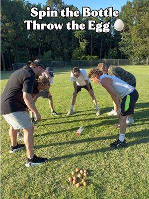 SPIN BOTTLE, THROW EGG 🥚😂 #sports #game #funny #throw #challenge @Jake and Speed 