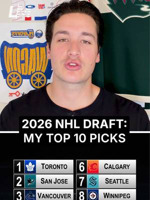 Top 10 NHL Draft picks. We’ll see how this ages #nhldraft #nhldraft2026 #hockeytiktok 