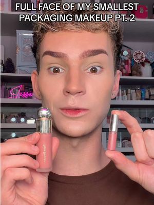 Replying to @Claire!!🐞 doing our makeup with the smallest products I own! #makeup #makeupchallenge #viralmakeup #beauty #makeuptutorial 