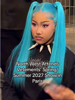 #NorthWest makes her way to #Vetements’ show in Paris.  Video: @Lara Volpato 