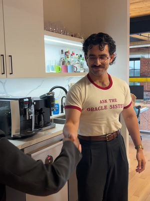 This was fun 😆🤝 #handshake #officehumor #trending #funny #fyp 
