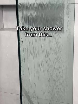 Protect your shower glass and keep it cleaner, longer 🚿✨ Pure Bead repels water, soap, and buildup 💧  #CleanTok #protection #shower #Home #glass 