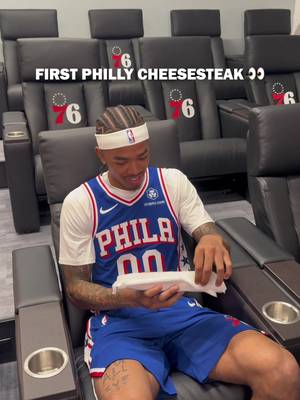 the moment we’ve all been waiting for… #philly #cheesesteak #phillycheesesteak #NBA #sixers 