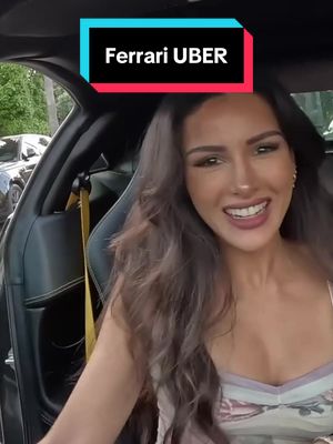 Picking up UBER riders in a Ferrari 😂 #ferrari #uber #cartok #fyp #sssniperwolf 