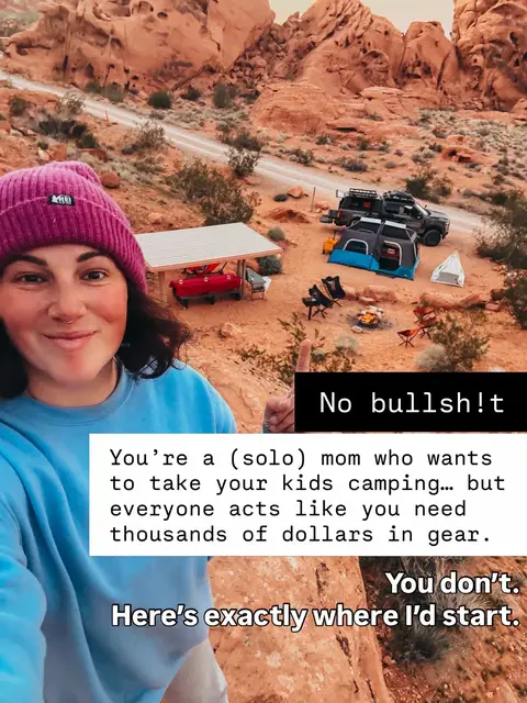 You’re a solo mom who wants to take your kids camping… but everyone acts like you need thousands of dollars in gear. You don’t. Here’s exactly where I’d start (swipe 👉🏼)  P.s No shame in borrowing either 35% of campers have borrowed camping equipment rather than buying it, suggesting many people own gear that sits unused and is available to lend.  Did you find this helpful? Be sure to save and share with another mom who could use the tips as well!  Drop any other tips below 👇🏼  #camping #campingtips #campingwithkids 