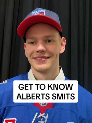 Smits got all the right answers 🤝 #nyr #nhldraft #NHL #gettoknowme 