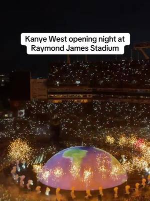 Raymond James Stadium is packed with fans for Ye’s opening show in Tampa 🔥🌎 #Gametime #KanyeWest #Ye 