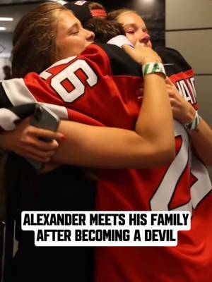 This one belongs to the whole fam. #njdevils #alexandercommand #hockey #sweden #nhldraft 