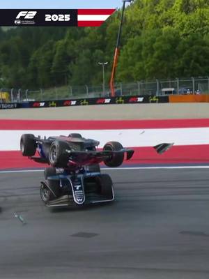 things turned upside down in last year’s sprint race in Austria 😮 #f2 #formula2 #austriangp 