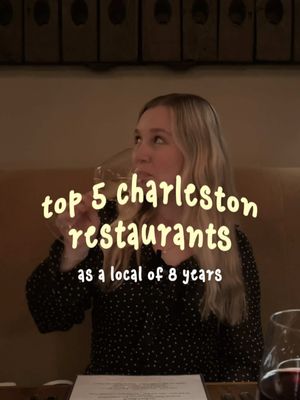 8 years living in Charleston and these are the 5 restaurants I actually send people to!! ✨ Legami - the interior is gorgeous, the buratta is a MUST order, my favorite Italian spot in Charleston. 🍝 La Cave - my favorite martini (la cave martini) in Charleston! The burger is also amazing and a great vibe for a laid back girl’s night or date night 🍔 Red Drum - SUCH a Mount Pleasant staple! You must try the steak salad and the quesadilla. I love the vibe of this restaurant and the service is top tier. 🍷 Delaney Oyster House - the best oysters in town! I love their lobster roll and it’s slightly tucked away from King St. 🦪 Bellerose Hotel Bar - AMAZING steaks, a small and intimate spot that is great for special occasions. So cozy and upscale!  🥩 I love trying new restaurants and sharing my recommendations, so make sure you’re following along for more Charleston recs! ✨ And let me know what I missed below 🤭  #charlestonfoodie #charleston #charlestonrestaurants #charlestonrecs #charlestontravel 