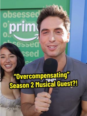 TEA! 🫖🔥 The cast of #Overcompensating tease who the musical guest for Season 2 could be!  ❓Who do you think it is?  #BenitoSkinner #WallyBaram #Charlixcx #primevideo 