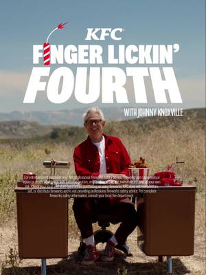 This 4th, be safe out there America. Save those fingers for Finger Lickin’ Good KFC chicken and go see jackass: best & last now playing in theaters.