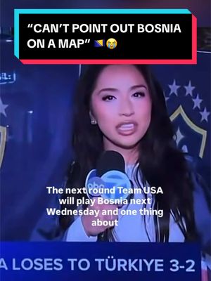 “One thing about Bosnia: I could not point out where it is on the map. I don’t know the first thing about Bosnia, and I don’t wanna know, because Team USA is back and better than ever.” NOOOOOOOO. 😭😭😭 (via ABC) #bosnia🇧🇦 #BIH #worldcup 
