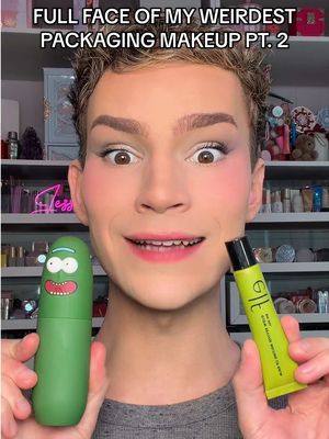 Replying to @Jordan doing my makeup with the weirdest makeup items I own! #makeup #makeupchallenge #viralmakeup #beauty #makeuptutorial 