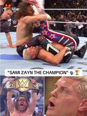 SAMI ZAYN PINS CODY RHODES TO BECOME THE NEW UNDISPUTED #WWE CHAMPION 🤯 #WWENOC