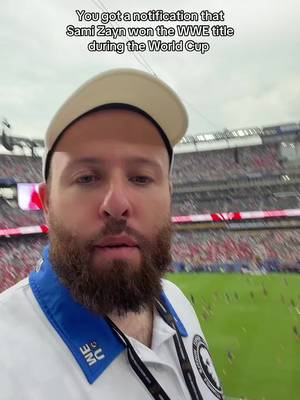 You got a notification that Sami Zayn won the WWE title during the World Cup #WWE #fifaworldcup #fifaworldcup2026 