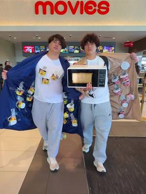 How much food can you sneak into the movies?  We hijacked the movie theater menu with Buldak Mac & Cheese. Only at Walmart 🔥 # CravetheBurn # BuldakMacNCheese # Buldak 
