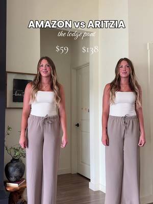 Amazon or Aritzia?! Honestly, I couldn’t tell a different between these two! Shop both options through the ⛓️‍💥 in my bio! #amazonfinds #aritzia #aritziadupe 
