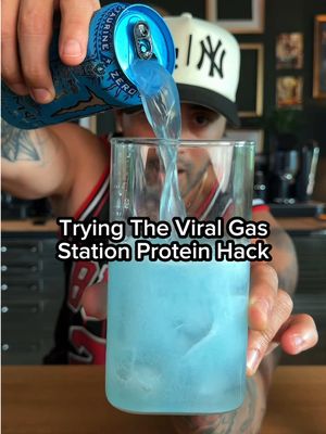 Trying the viral Gas Station Protein Hack.  #monsterenergy #protein #mycoffeeorder 
