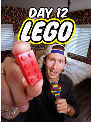 🧱DAY 12🧱 Weston came through to help me glue some Legos, I guess… 😅 and left me with a bruised nose 😭 tomorrow I’m doing my desk and it’s all going to be one solid color, so what color should it be? 👀 #lego #legoroom #challenge @Wes🔥 