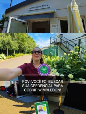 TÁ CHEGANDO A HORA, FÃ DE ESPORTES! Você sabe como funciona o processo de retirada da credencial em um Grand Slam? Já estamos em solo inglês e mostramos tudo para você, porque amanhã já é dia de Wimbledon! 🤩🎾 👉 ASSISTA a TODAS AS QUADRAS de Wimbledon pela ESPN no Plano Premium do #DisneyPlus a partir de 29 de junho! 🤝 @consorcioademicon #WimbledonNaESPN #Ademicon #tiktokesportes