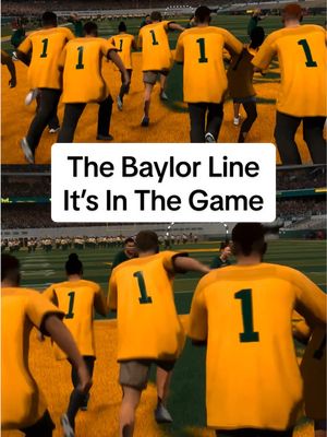 Officially In The Game 🎮 #easports #cfb #baylorline #footballedit 