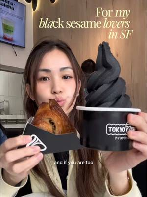 Black sesame lovers, this is for you 🖤  📍Tokyo Cream, 1838 Irving St, San Francisco, CA 94122 #sf #sffoodie #sffood #blacksesams 