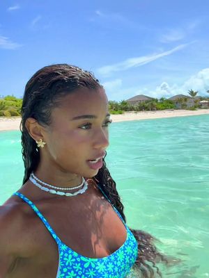 🦀♋️🐚@Baymahni Necklaces by: @Atolea | Waterproof Jewelry Swimsuit by @Bright Swimwear 