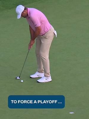Incredible finish to Sunday’s round at the Travelers Championship. Scottie Scheffler and Viktor Hovland will face each other in a playoff on Monday morning. #golf #PGATOUR #highlight #ridiculous #clutch 