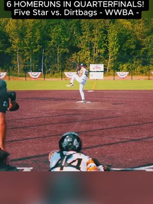6 HOMERUNS IN QUATERFINALS! Five Star vs. Dirtbags - WWBA- #baseball #hsbaseball #fyp #highlightsbaseball #baseballlife 