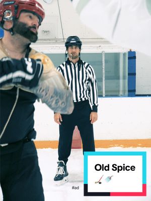 #ad Being a ref means making the tough calls, like deciding which player gets a 2-minute minor for having zero swagger 🏒🚿 w/ @OldSpice the best smell in the @NHL
