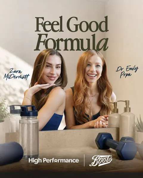 Welcome to Feel Good Formula with us, your hosts @Zara McDermott & @dr.emily.nutrition🎙️💗 Episode 1 launches NEXT WEEK on JULY 7th! Click the link in our bio to follow us wherever you get your podcasts so that you don’t miss it!! Thanks to @Boots UK for joining us on this journey! ❤️
