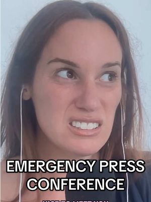 emergency press conference. @Hannah Berner @Paige DeSorbo 