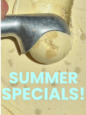SUMMMERRRR ☀️  Summer specials drop in 3…2…1. Introduce your mouth to Banana Pudding & Cheesecake with Strawberry Rhubarb. 🍌🍓🍰 Banana Pudding. Creamy banana ice cream. Vanilla cookie pieces. A fave from 2019 that we had to bring back.😍 Cheesecake with Strawberry Rhubarb. Heavy on the cheesecake ice cream and the graham cracker crust pieces. Light on the strawberry rhubarb. Because cheesecake and graham cracker pieces are the best.😋 Available all summer at scoop shops nationwide. 