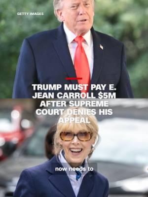 The Supreme Court declined to hear President Donald Trump’s appeal of the $5 million verdict in E. Jean Carroll’s sexual abuse and defamation case, leaving the judgment in place and requiring Trump to pay the magazine columnist the award. CNN's Paula Reid reports.