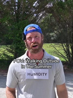 Dog there is nothing worse than this humidity in the south #comedy #sketch #weather #southern 