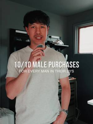 10/10 Male purchases that every man should own in their 20’s.  #men #mensessentials #essentials #purchases 