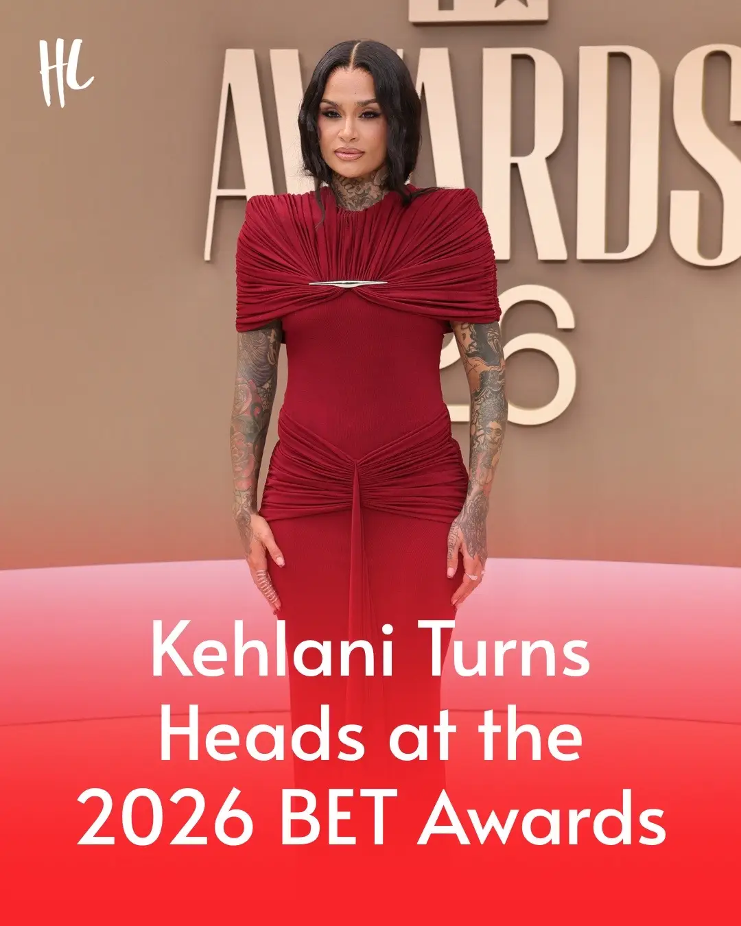 Kehlani on the red carpet at the 2026 BET Awards in Los Angeles.🔥 (📸: Getty Images)