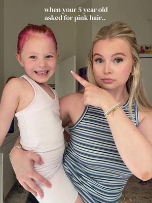 life is more fun with pink hair 😌 #MomsofTikTok #hair #hairtransformation #mom 