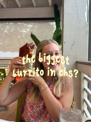 Consider this your sign to drive to John’s Island for the biggest burrito of your life 🤭 Start with the chips, guac, salsa queso trio (get all three, don’t argue with me)! We loved the wings, barbacoa and shrimp tacos, and obviously that massive burrito! AND I don’t even like tequila… but their lavender coconut one literally changed my mind!  They have cutest patio too with a covered part so you’re not melting in the charleston heat! ✨ Save this video for later and make sure you’re following for more Charleston recs like this! ➡️ #charleston #johnsisland #charlestoneats #charlestonfoodie #minero 