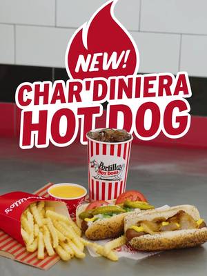 From the grill to your hands. Meet the Char'diniera Dog! Infused with giardiniera and provolone cheese. Topped Chicago-style or Maxwell-style. Made exclusively for Portillo's by @viennabeef 🌭🔥 Available starting 6/30 for a limited time.