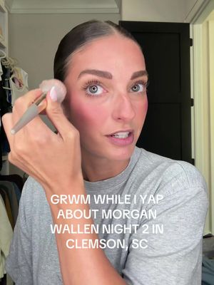 I’m still mentally at the Morgan Wallen concert, so let’s talk about it while I get ready. 🤠 #MorganWallen #MorganWallenConcert #GRWM #ConcertRecap #Clemson  