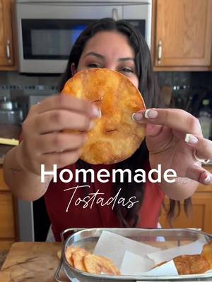 Welcome to this  🇲🇽 Tostada series 🇲🇽  I will be sharing our family's favorite tostada recipes so you’re able to make this summer easier.  Before we get started?  You can buy store-bought tostadas, but idk man sometimes homemade tostadas are a must. So I’m teaching you to make them at home.  - it has to be corn tortillas (NEVER flour)  - yes store bought is ok  - yes premade tortillas work  - yes, you can make your own tortilla and then tostadas with them  - yes you can use an air fryer or oven  You have to be patient with your tostadas, because if you over-fry them they will taste burned and gross. If you under-fry them, they might look pretty, but they will fold, get soggy, and fall apart. Trust.  Okay, hope you’re ready! Also, our first tostada of this series will be a family fav!!!!! Ground beef and bean tostadas!!  Make sure to follow along for this one and SHARE and save!  #mexicanfood #easymexicanrecipes #largefamilymeals #tostadas 