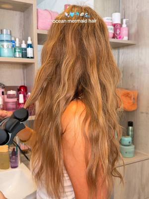 ocean mermaid hair 🫧🐚🩵🐬🥥🌊 products @Kérastase blond absolu shampoo* @kerastase blond absolu conditioner* @VT Cosmetics US pdrn reedle shot hair ampoule* @Living Proof, Inc. leave in conditioning spray* @Cloud Nine airshot pro* @Hair By Sam McKnight modern hairspray* @ghd triple barrel hair waver* @Pureology hydrate glow catcher oil* @Gisou honey dew hair + body mist* (*pr products) #hairgloss #hairglowup #haircare #hairroutine #haircareroutine 
