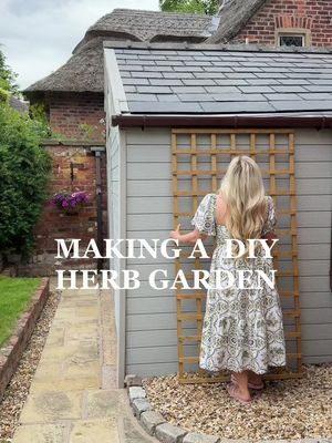 DIY HERB GARDEN 🪴 👩‍🌾 just call me Kat Titchsmarsh 😂 taking my plant mum era to a new level with my new herb garden! With a little help from @cricut_uk ad  I grabbed this trellis which was £20 from my local garden centre and thought I could make a little DIY herb garden in this area!  The labels are completely waterproof made with Smart Cricut Vinyl which is so easy to cut on my Cricut Joy2 machine, perfect for quick projects like this! I also didn’t even have to make my own labels, I used a pre-made template from the Design Space!  This little machine would be amazing for summer hosting / summer projects! Will link the best deals on my stories 💕🙌🏼⭐️  What do you think?  Love, Kat xxxxx