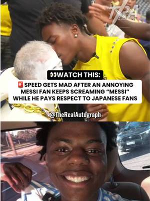 🚨SPEED SHOWS RESPECT TO JAPANESE FANS WHILE ANNOYING MESSI FAN INTERUPTS  #sports #speed #speedclips #news #sportsmedia
