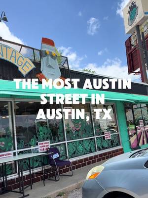 This street is what I think of when I describe old Austin and Keep Austin weird! North loop is a great neighborhood and packed with tons of neat stores. Go support local and old Austin! #austintx #austinfoodadventures #atxfoodtime