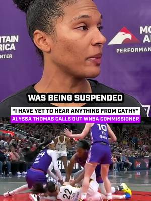 Alyssa Thomas calls out WNBA Commissioner after suspension for Caitlin Clark incident 👀